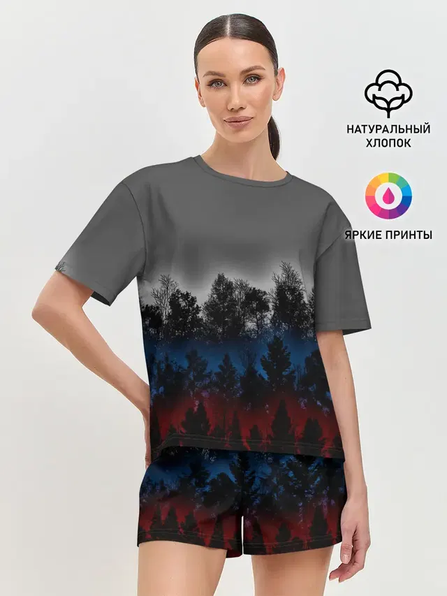 Женская пижама с шортами
