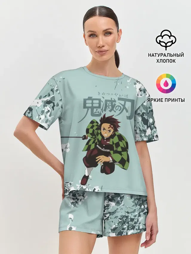 Женская пижама с шортами
