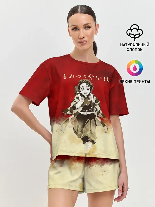 Женская пижама с шортами