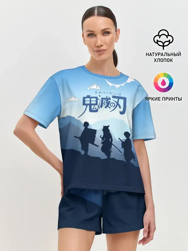 Женская пижама с шортами