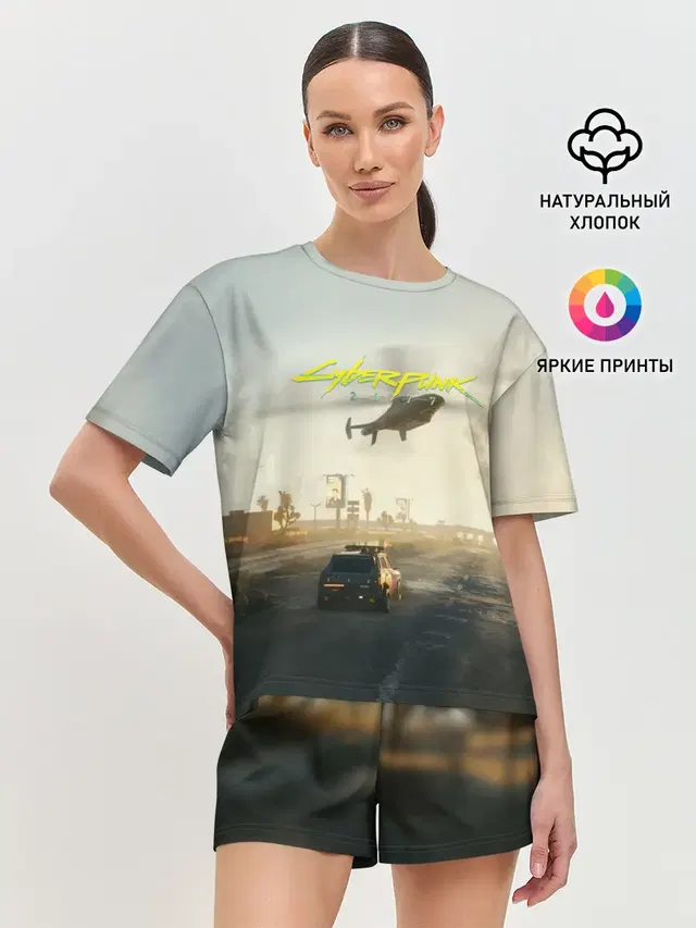 Женская пижама с шортами