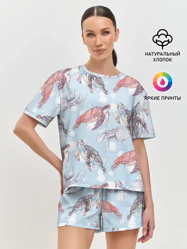 Женская пижама с шортами