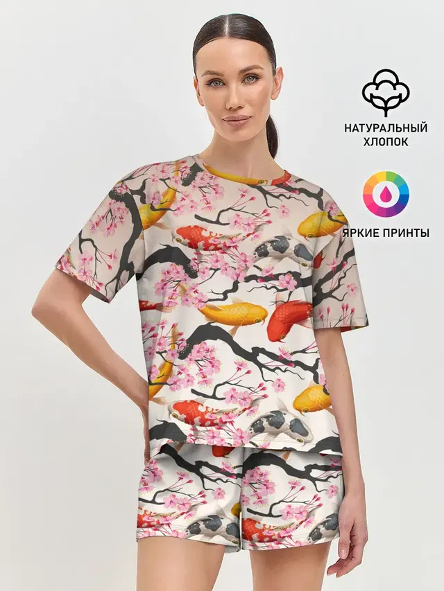 Женская пижама с шортами