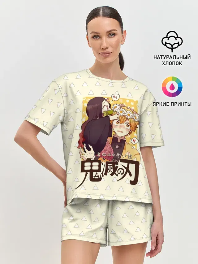 Женская пижама с шортами