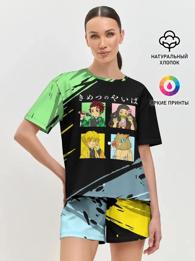 Женская пижама с шортами
