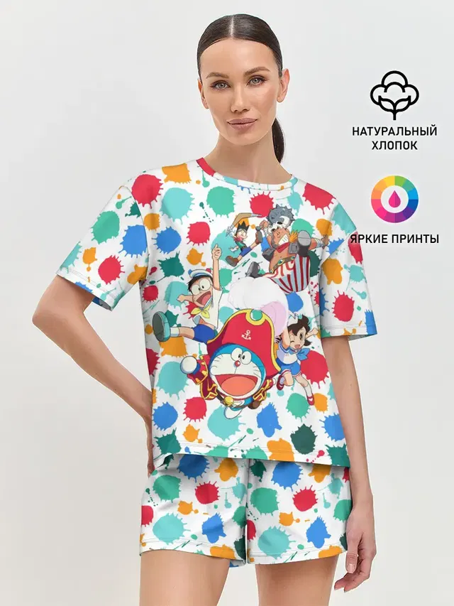 Женская пижама с шортами