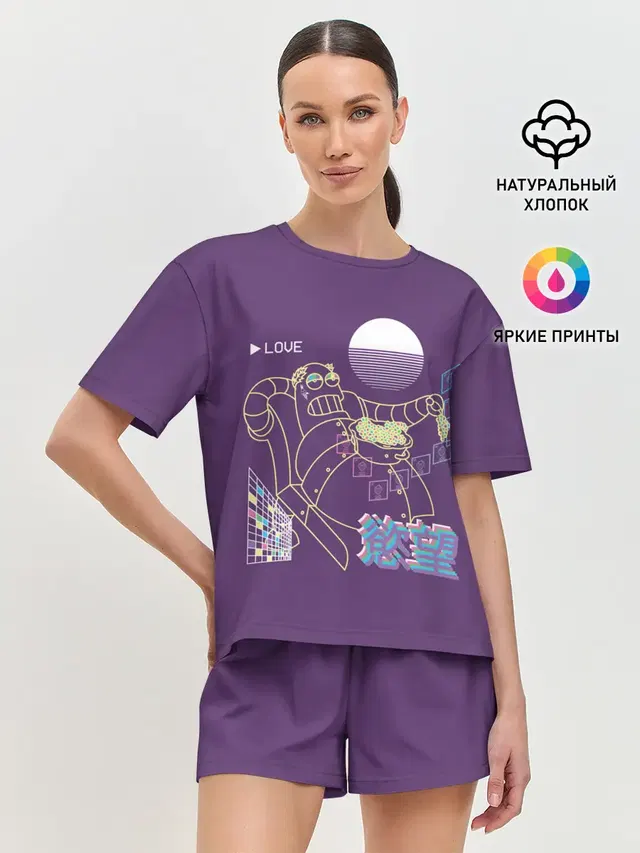 Женская пижама с шортами
