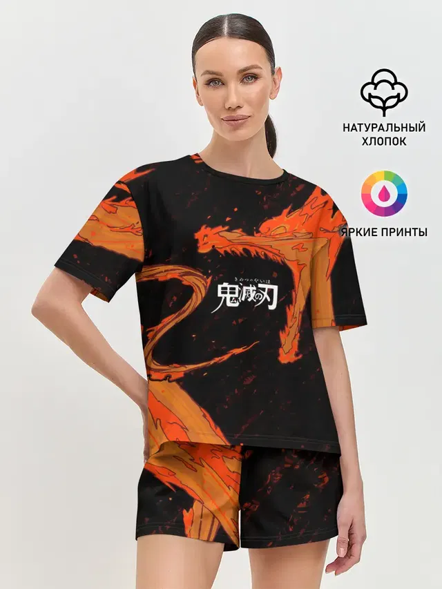 Женская пижама с шортами