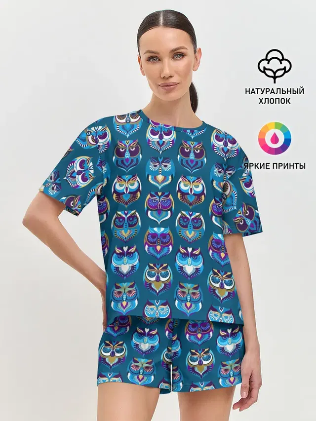 Женская пижама с шортами