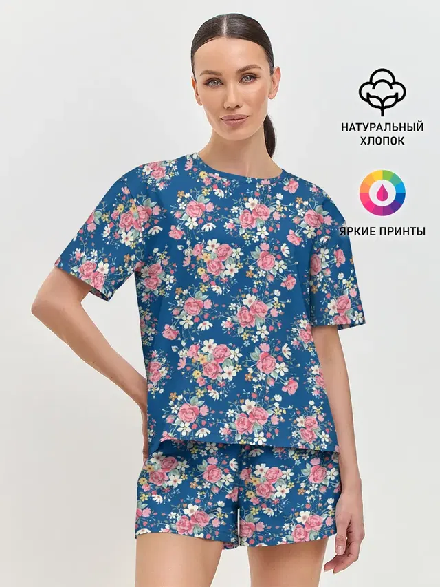Женская пижама с шортами