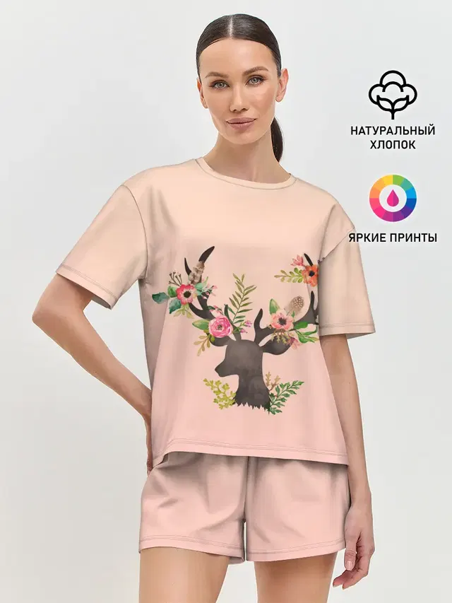 Женская пижама с шортами