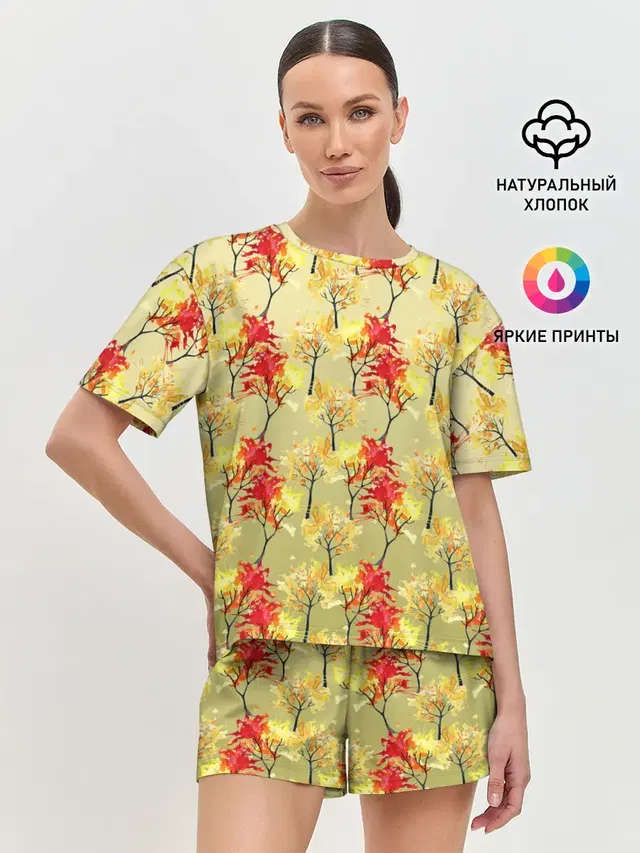 Женская пижама с шортами