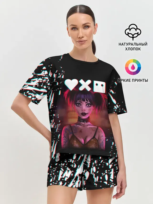Женская пижама с шортами