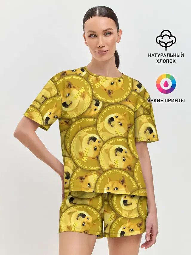 Женская пижама с шортами