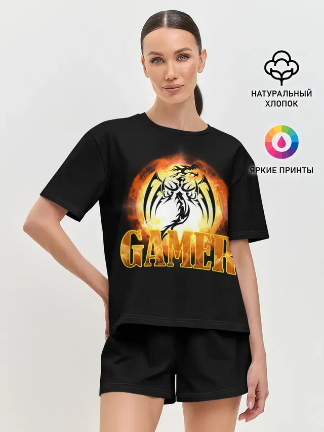 Женская пижама с шортами