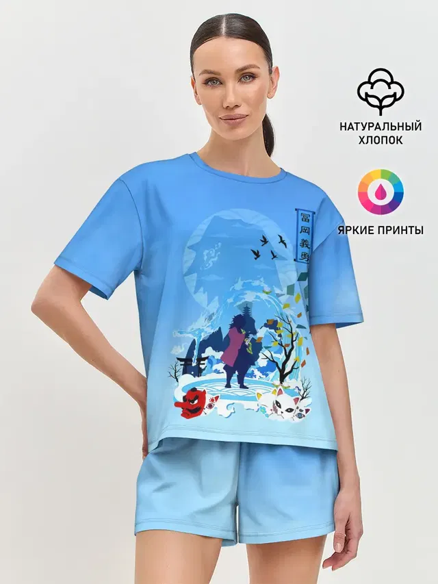 Женская пижама с шортами