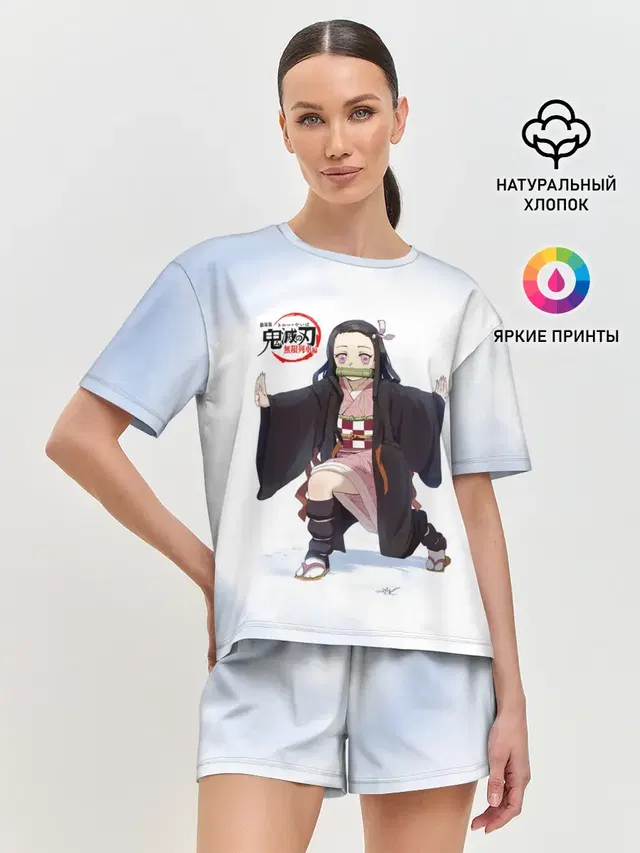 Женская пижама с шортами