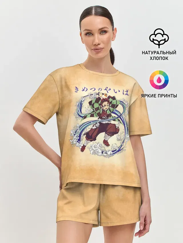 Женская пижама с шортами