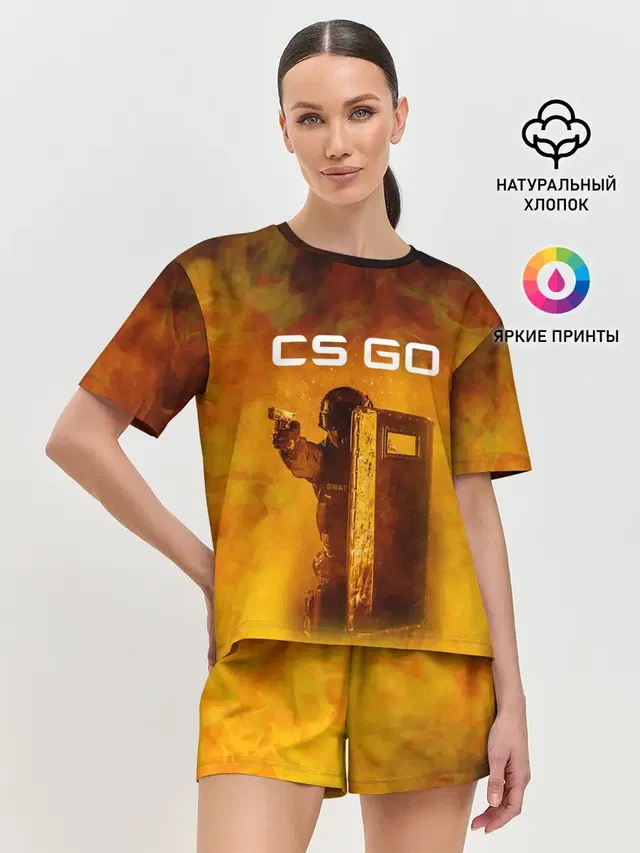 Женская пижама с шортами