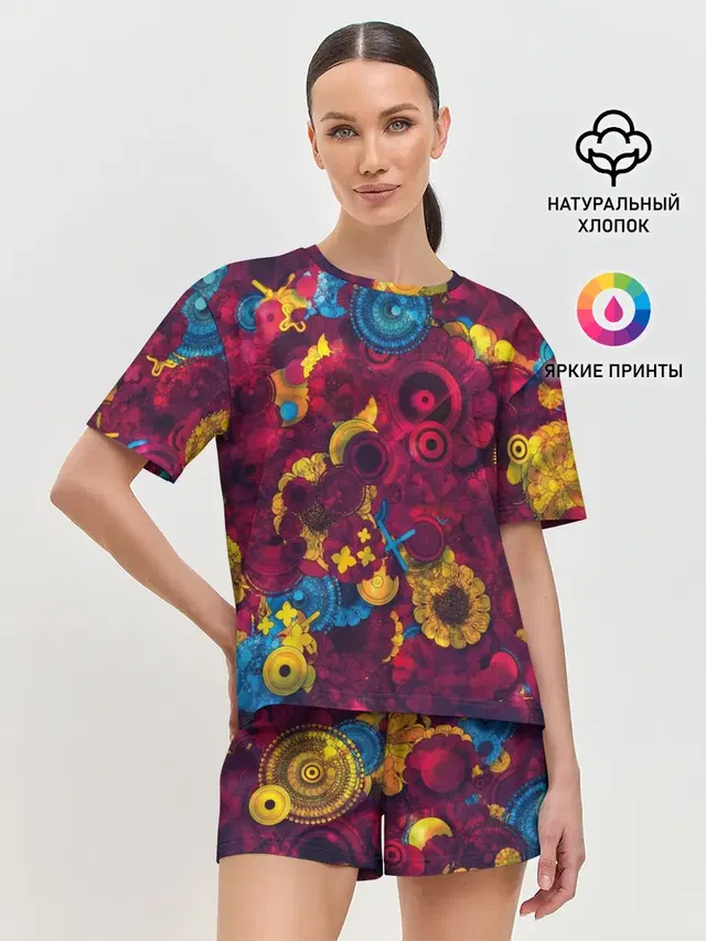 Женская пижама с шортами