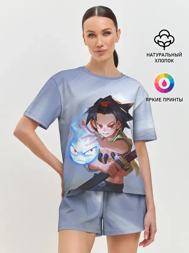 Женская пижама с шортами