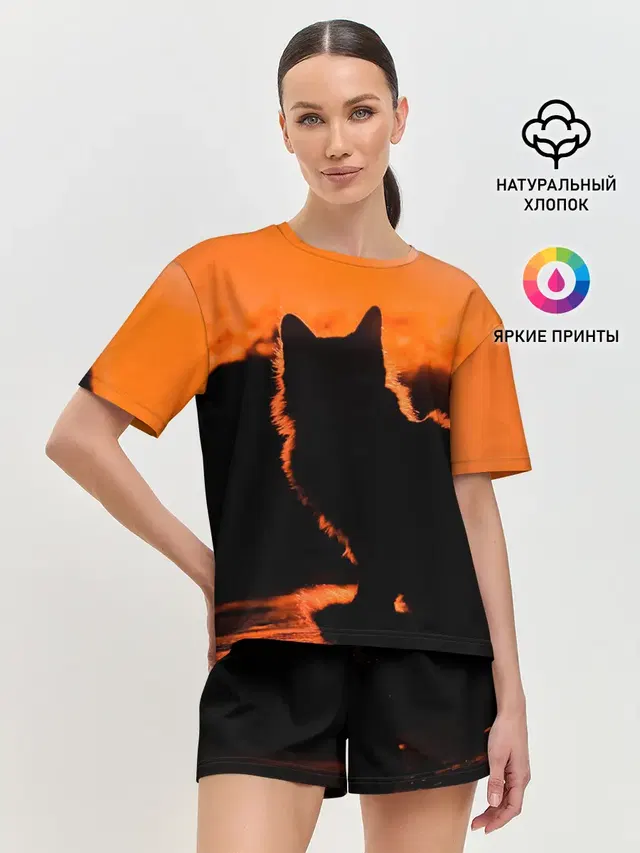 Женская пижама с шортами