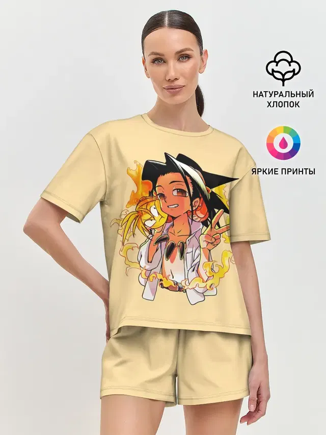 Женская пижама с шортами