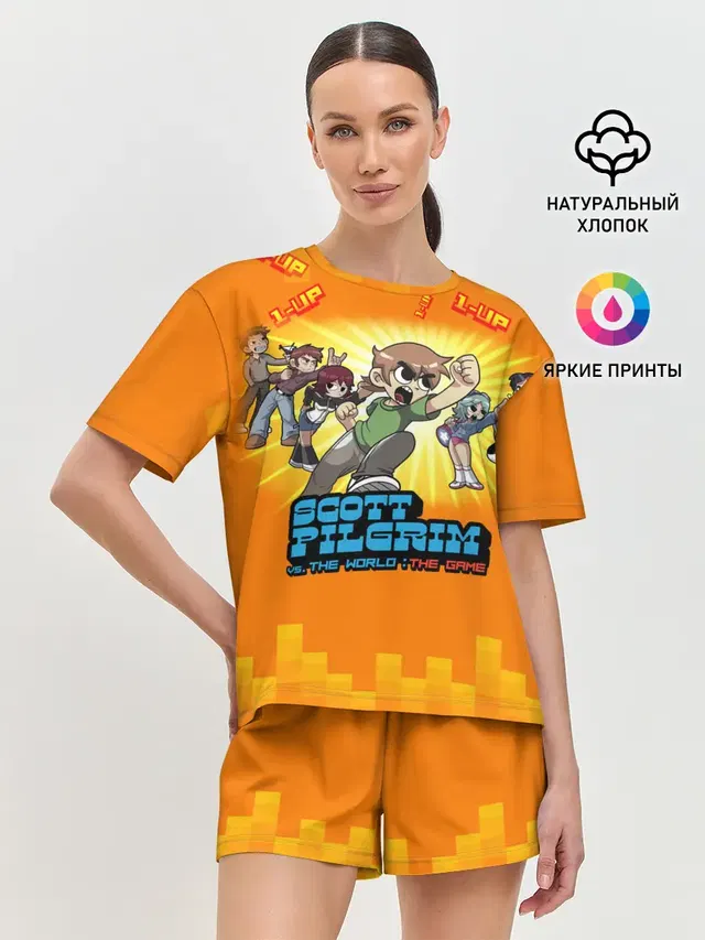 Женская пижама с шортами