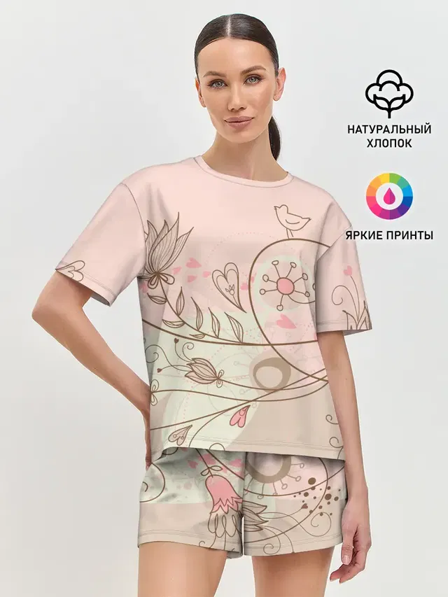 Женская пижама с шортами