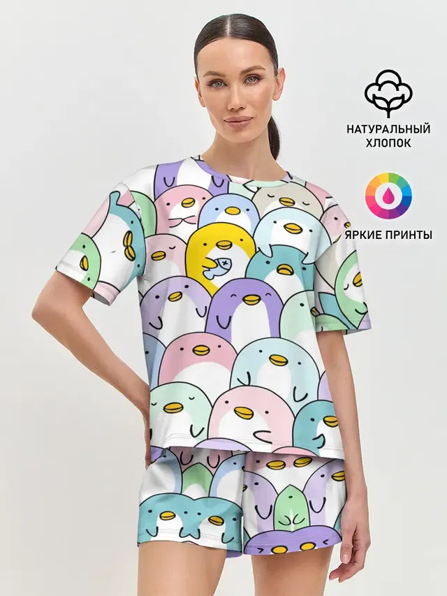Женская пижама с шортами