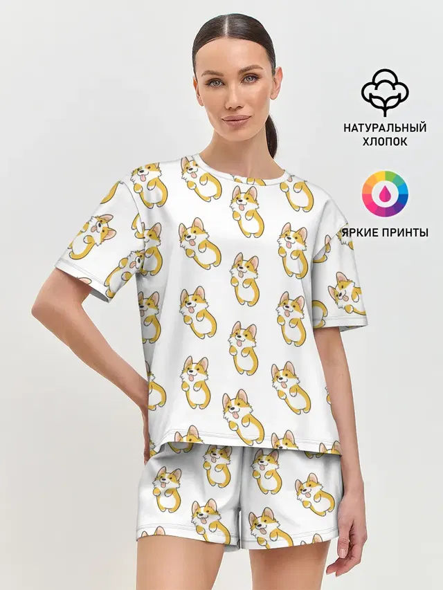 Женская пижама с шортами