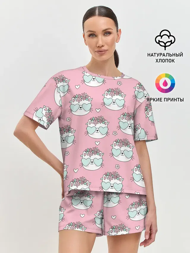 Женская пижама с шортами