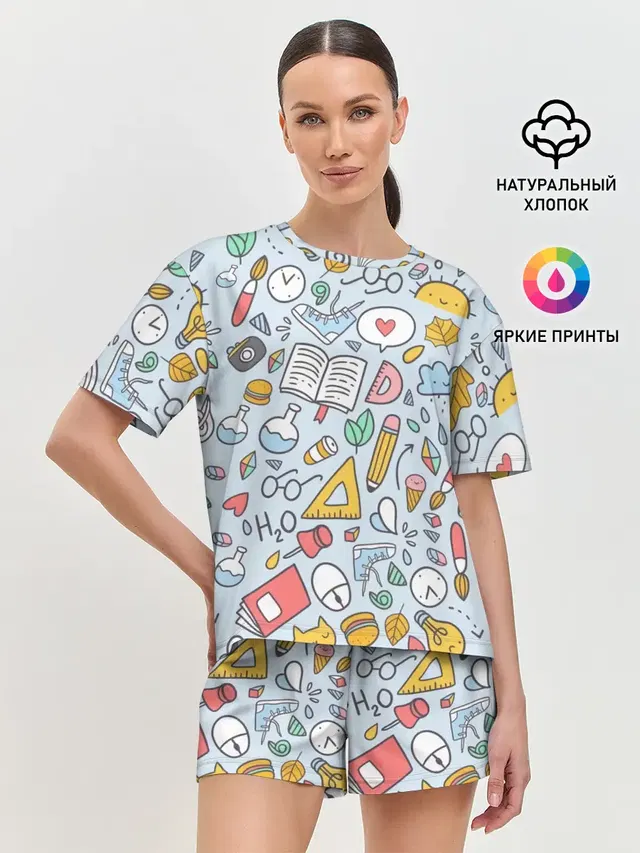 Женская пижама с шортами