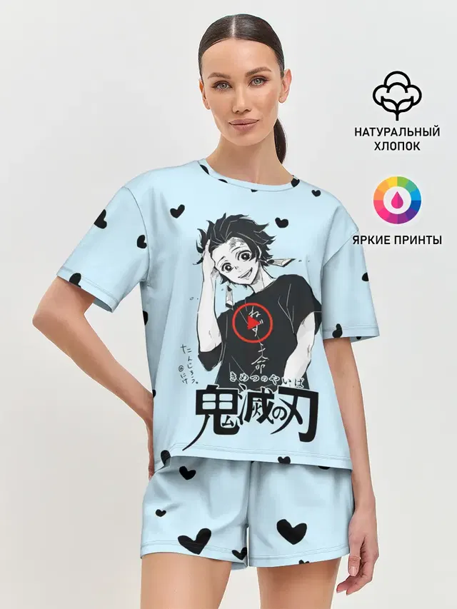Женская пижама с шортами
