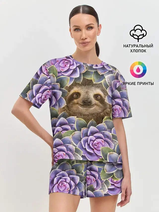 Женская пижама с шортами
