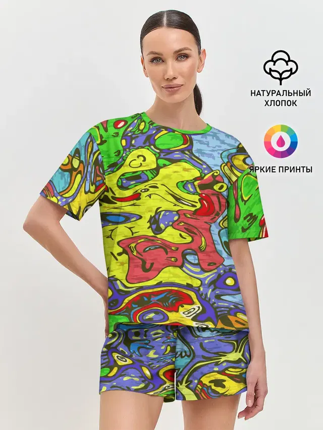 Женская пижама с шортами