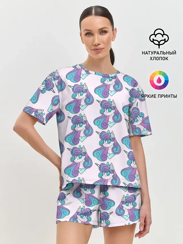 Женская пижама с шортами