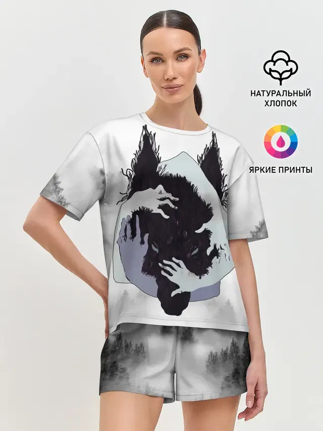 Женская пижама с шортами