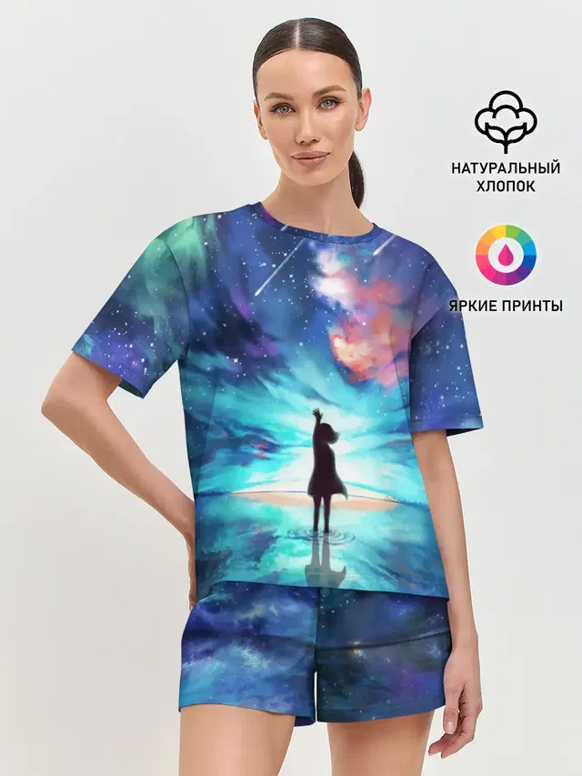 Женская пижама с шортами