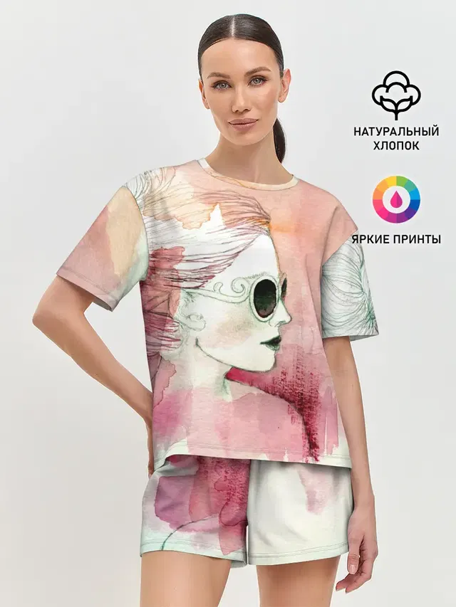 Женская пижама с шортами
