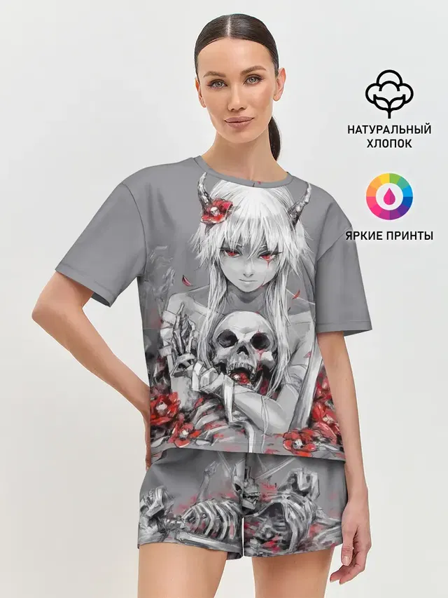 Женская пижама с шортами