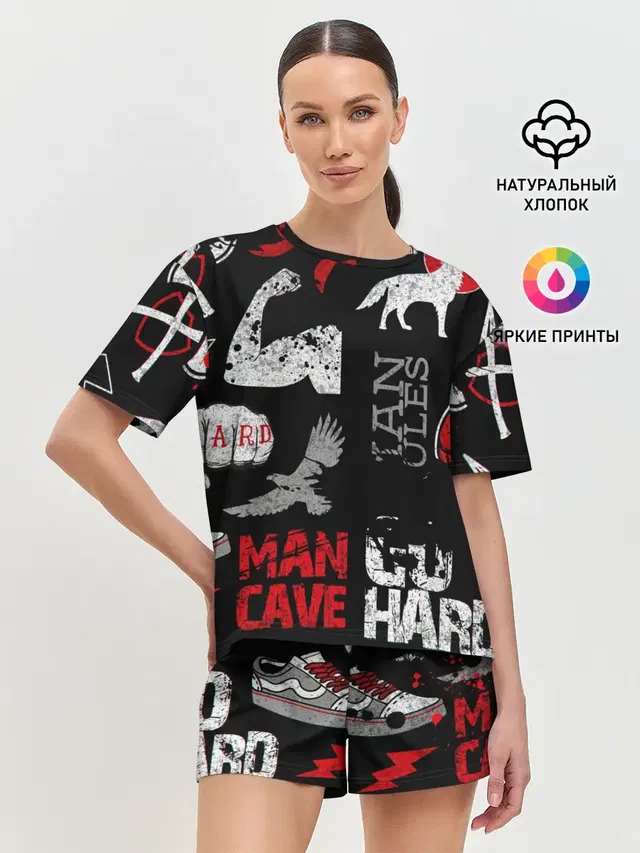 Женская пижама с шортами