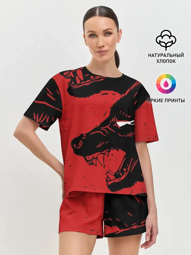 Женская пижама с шортами