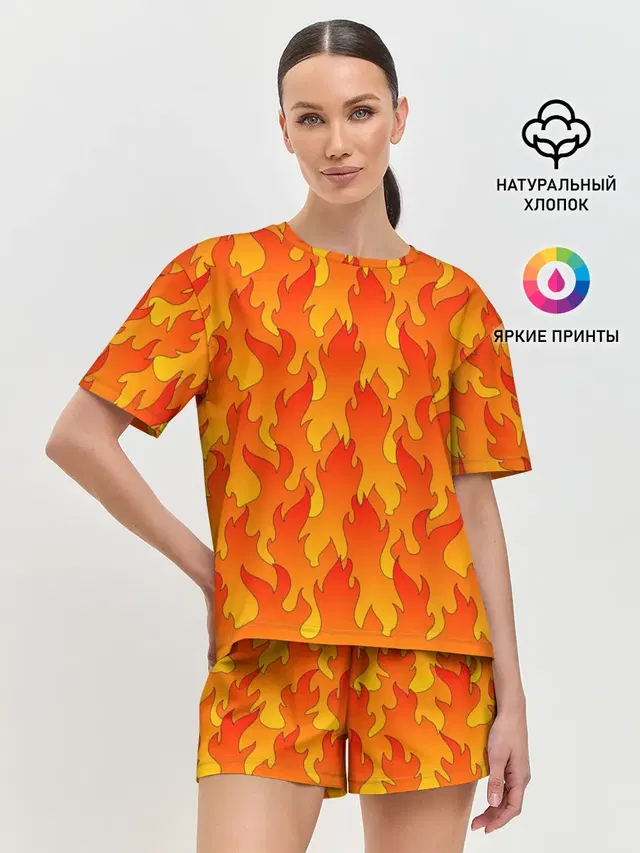 Женская пижама с шортами