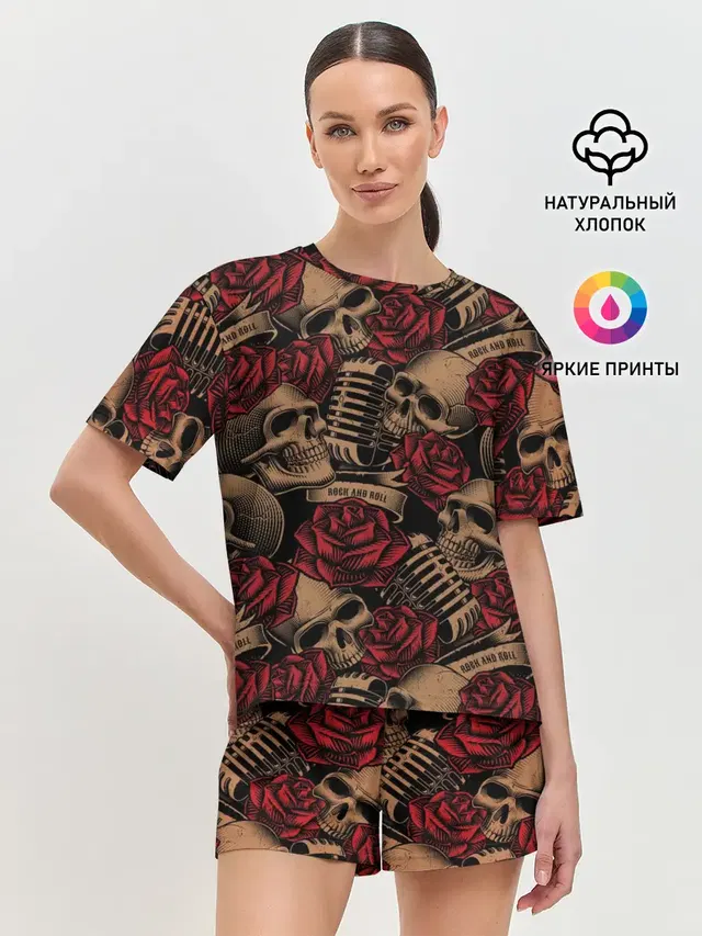 Женская пижама с шортами