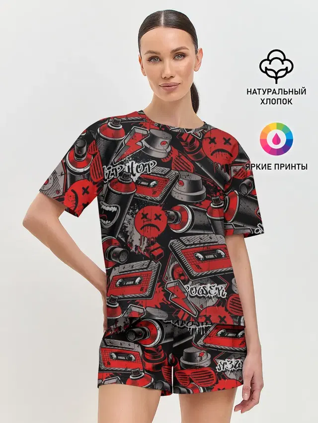 Женская пижама с шортами