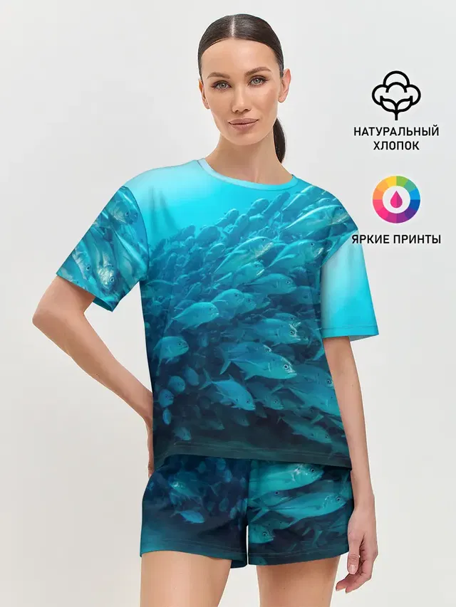 Женская пижама с шортами