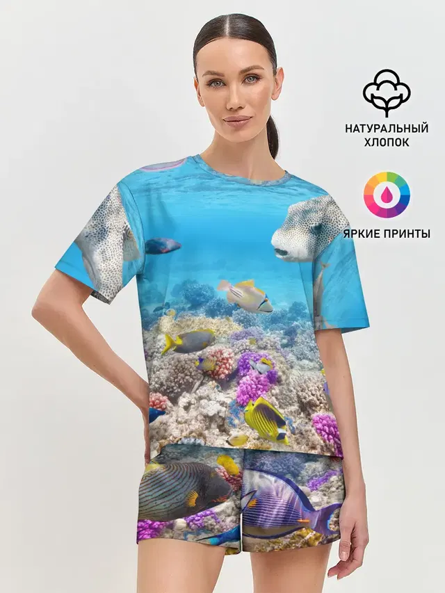 Женская пижама с шортами