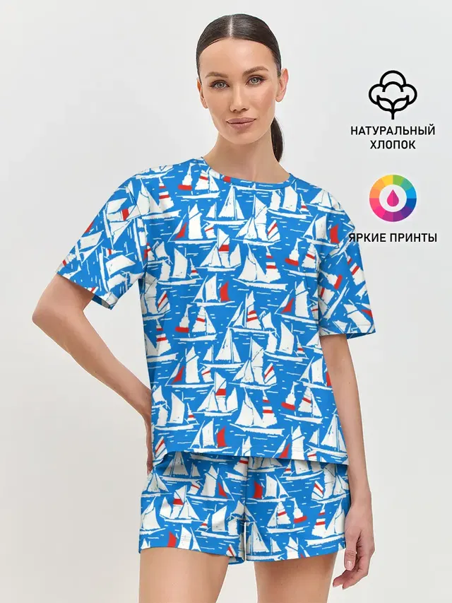 Женская пижама с шортами