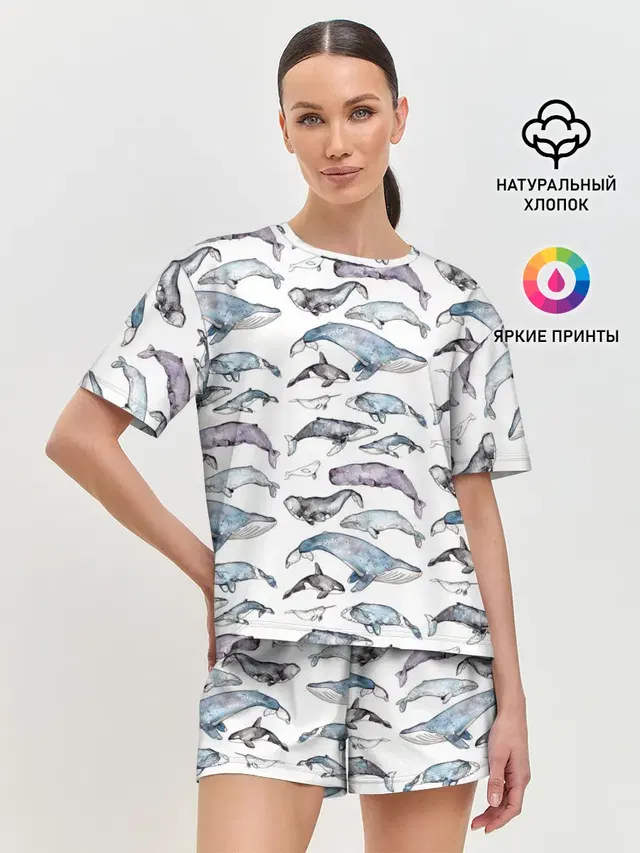 Женская пижама с шортами